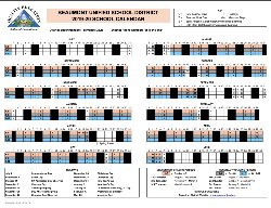 2019 2020 School Year Calendar Brookside Elementary School